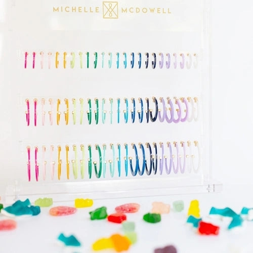 Michelle McDowell- Classic Acrylic Hoop Earrings Collection