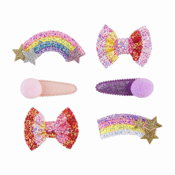Mudpie- Glitter Hair Clip Sets #10160128