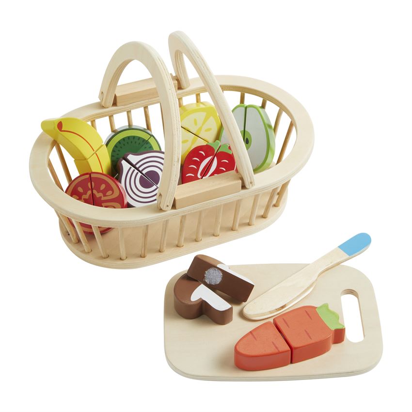 Mudpie Produce Basket & Cutiing Set #10760055