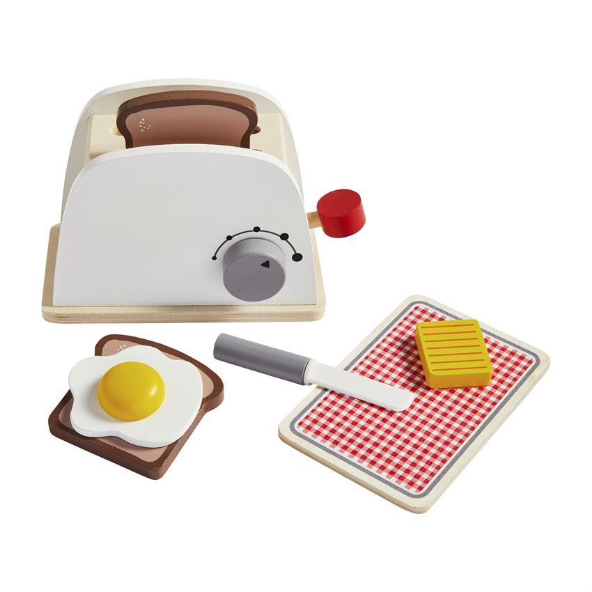 Mudpie- Toaster Wood Toy Set #10760063