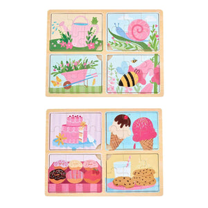 Mudpie- Girly 4-In-1 Puzzles  #10760276