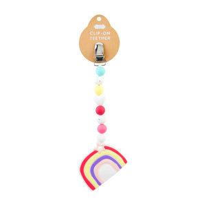 Mudpie- Rainbow Clip-On Teether #10770020