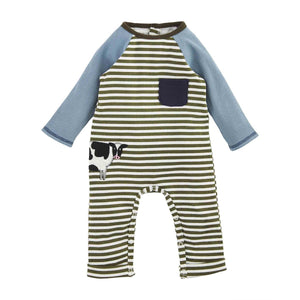 Mudpie-Cow Striped One-Piece  #11030571