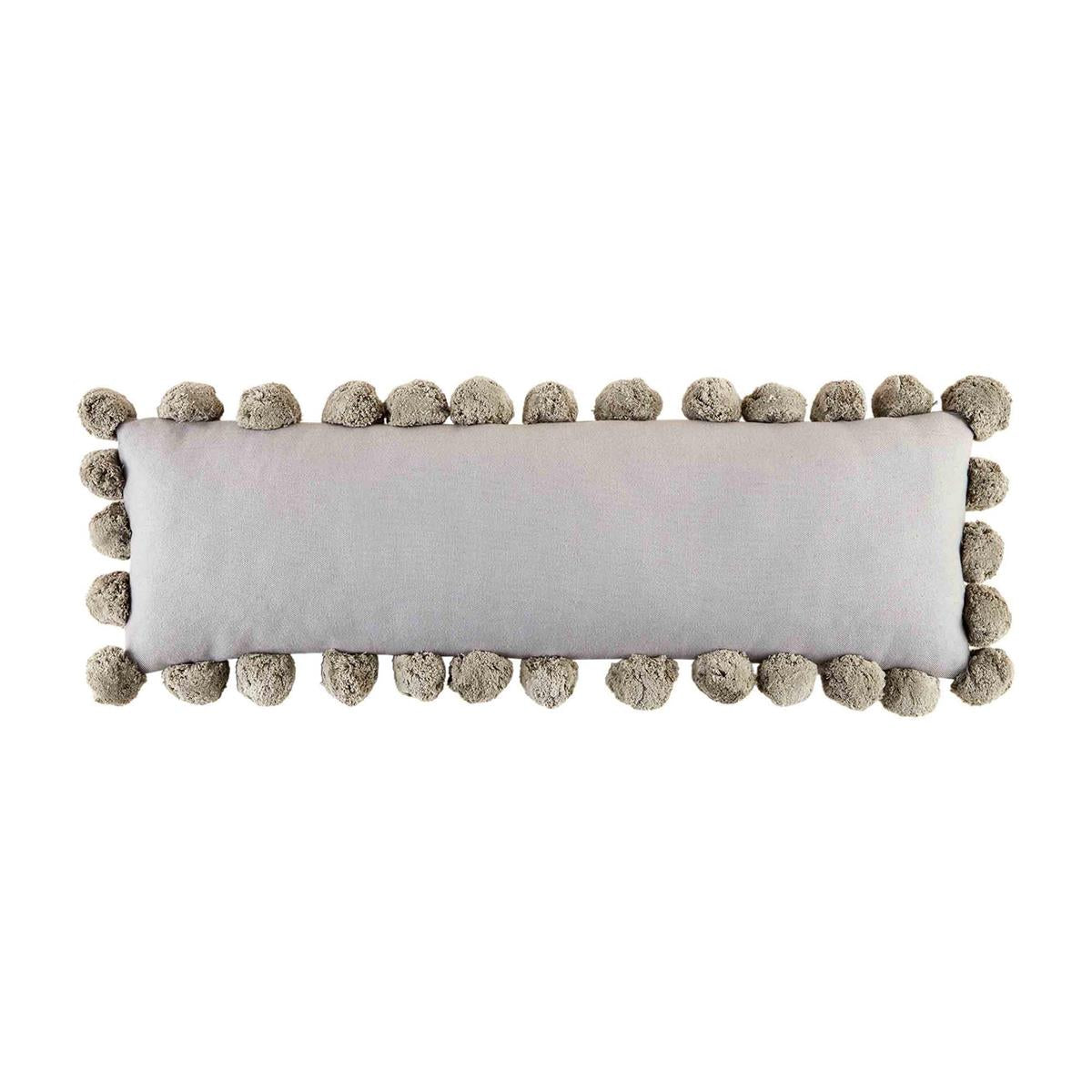 Mudpie- Gray Pom-Pom Pillow #41600804