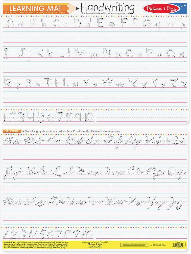 Melissa & Doug Handwriting Write-A-Mat – OodlesCB