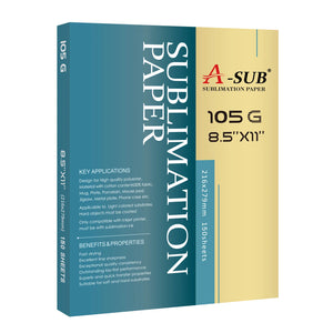 A-SUB 8.5 X 11 105gsm Sublimation Paper