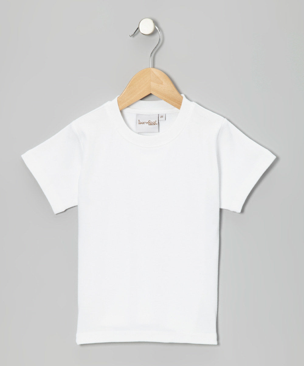 Barefoot White Short Sleeve Shirt (ONLINE ONLY)