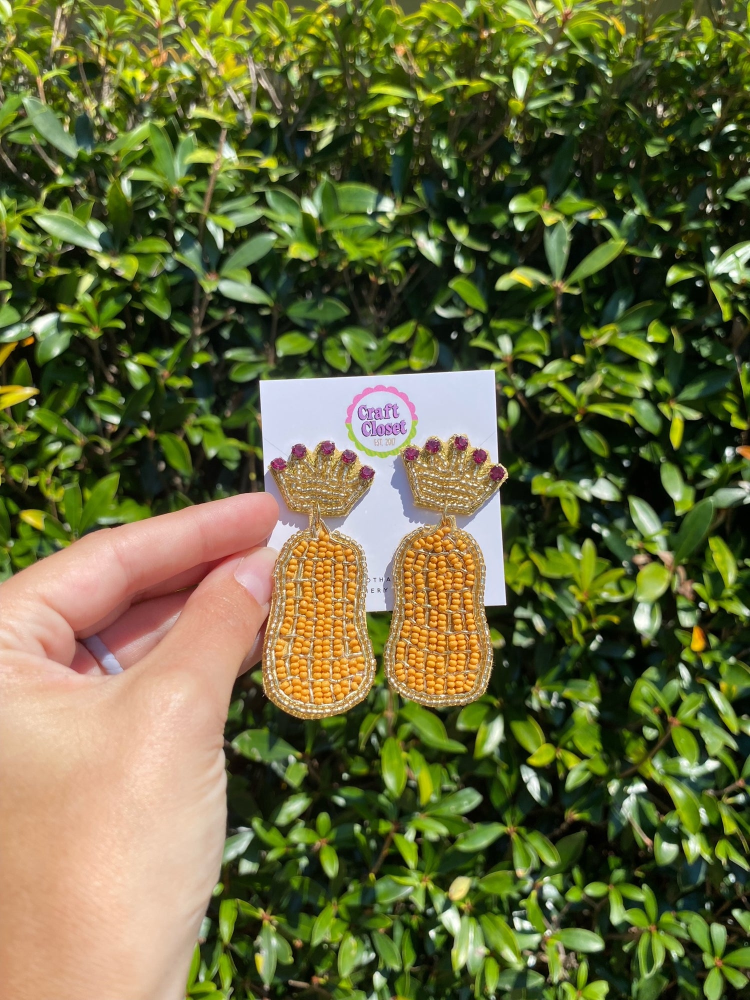 Custom Peanut Festival Earrings