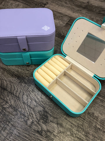 Jane Marie- Rectangle Leather Jewelry Box