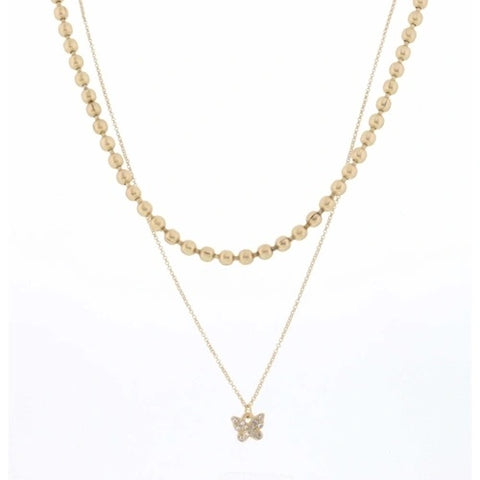 Jane Marie- Layered Gold Bead Chain