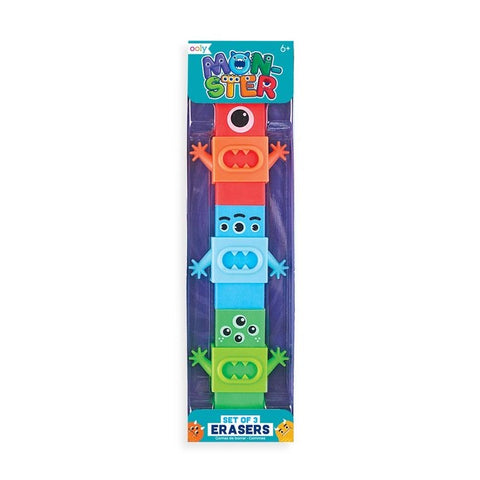 Ooly- Monster Erasers (Set of 3)