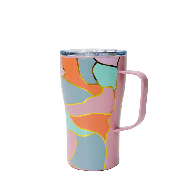 Mary Square - 16oz Stainless Curved Tumbler w/ Handle