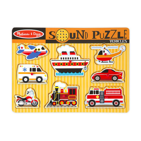 Melissa & Doug- Vehicles Sound Puzzle